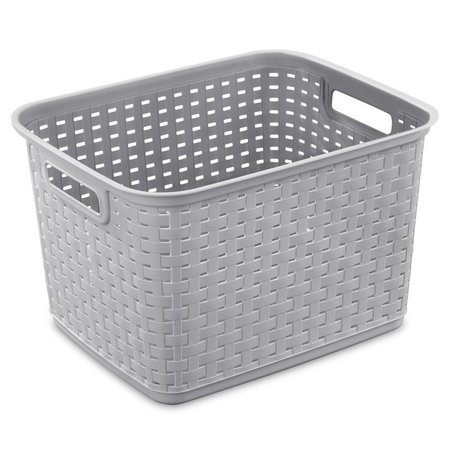 STERILITE Woven Basket Gry 9.375"H 12736A06